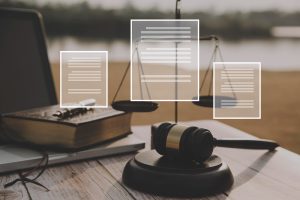 illustration de fichier juridique, marteau de juge